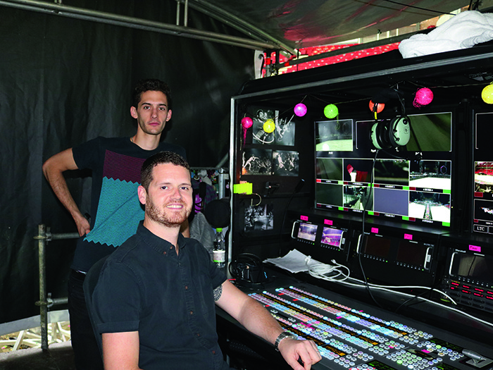 Video Programmer Leo Flint and Video Director Ben Miles.
