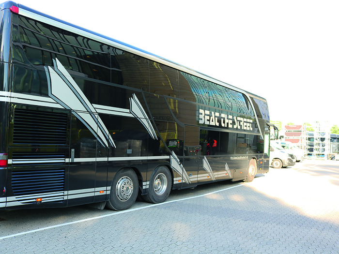 Beat The Street provided crew busses for the tour.