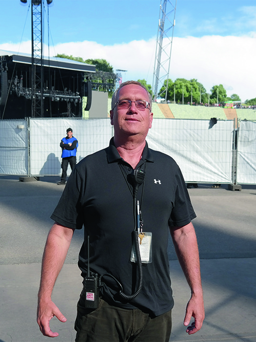 Stage Manager Sean Magovern whose family has a proud tradition of working with The Boss.