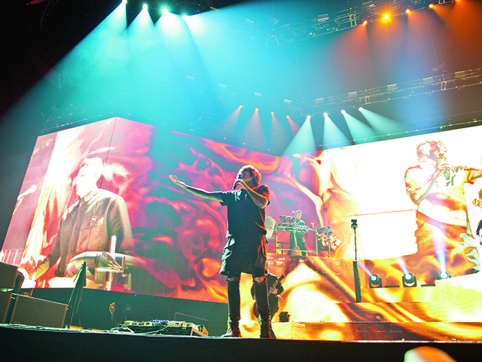 Video Design supplied the tour’s video needs, including a mammoth LED wall. 