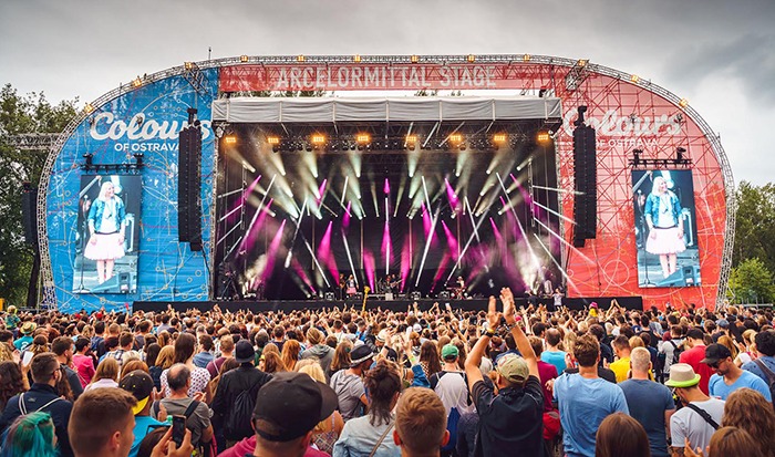 Multi Coloured Robe Lights Ostrava Festival