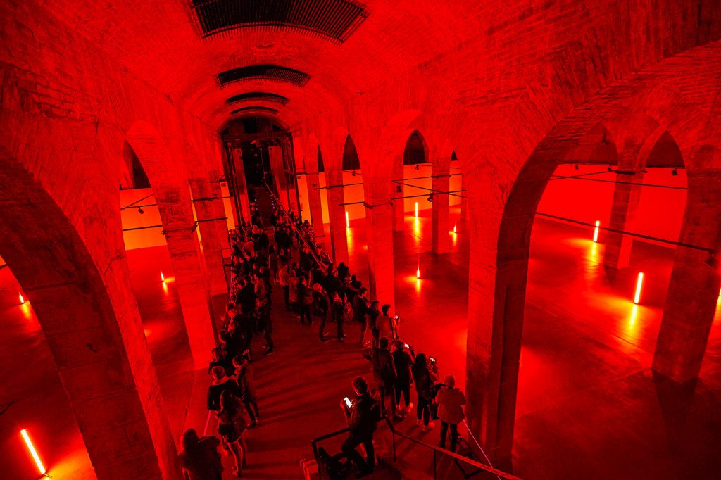 Astera AX1s Make Light of Darkness for UMBRA Festival Installation