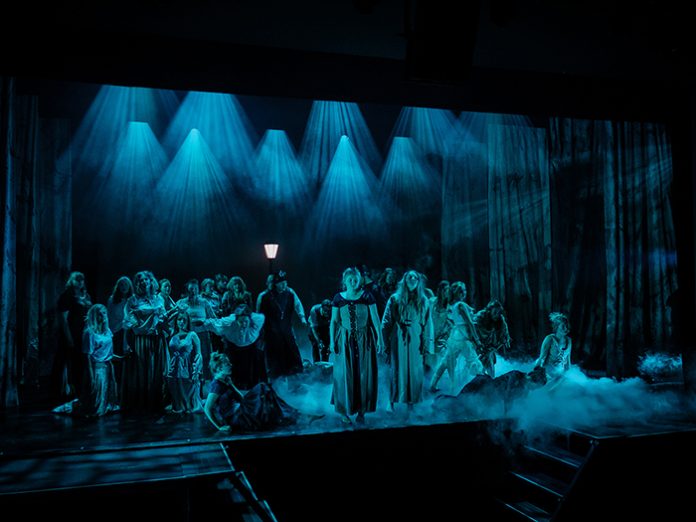 Vari-Lite VL2600 Profiles on Jack The Ripper at Copenhagen's Folketeatret, with lighting design by Mikkel Bedsted.