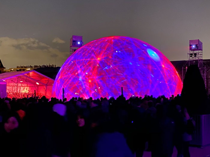 Virtual Harmony Pixel Mapping Powers Paris Concert