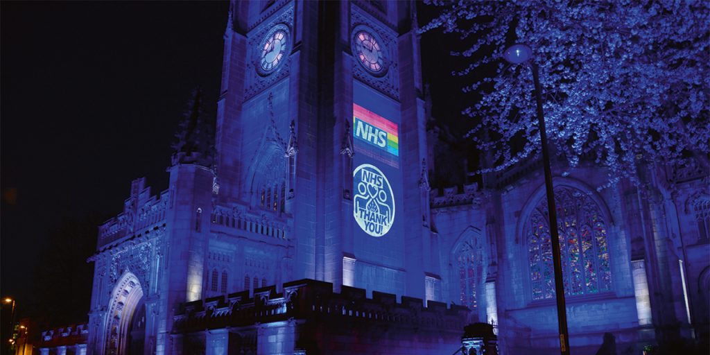 #LightItBlue: UK Landmarks Lit in Support of the Frontline