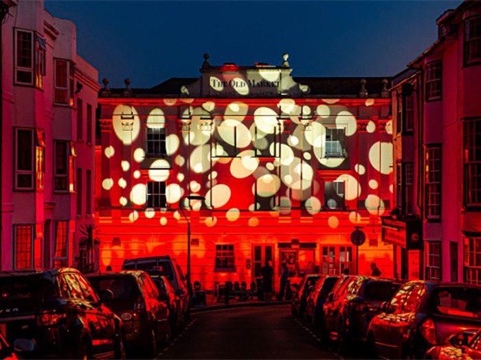 PROLIGHTS Lights The Old Market Theatre in Red