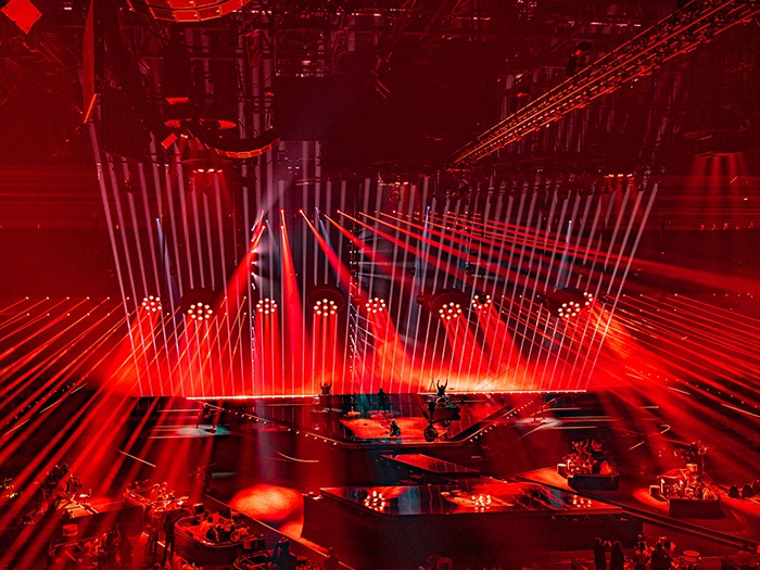 740 Robe Moving Lights Adorn the Eurovision Song Contest 2021 Rig