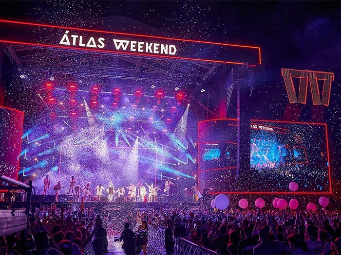 Verka Serduchka on top of the world with Allen & Heath at Atlas Weekend