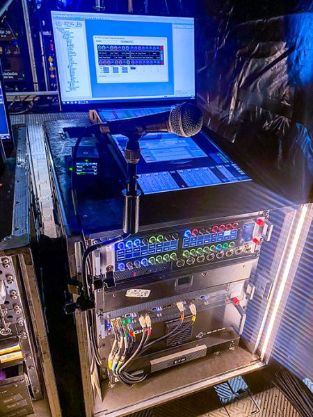 Mission Control using Riedel systems for Coldplay Tour.