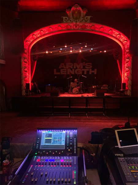 Arm’s Length tours with compact dLive rig