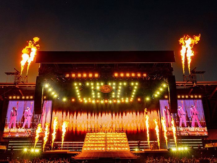 Skan PA Hire for Take That