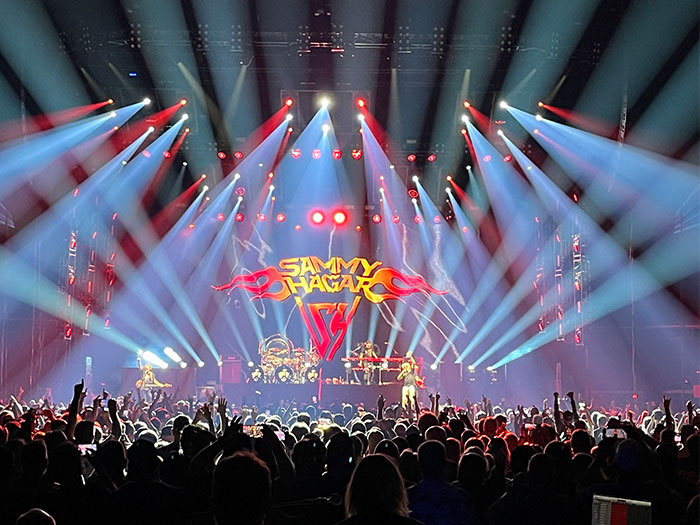 Jamie Fadden utilises Robe fixtures for Sammy Hagar Tour