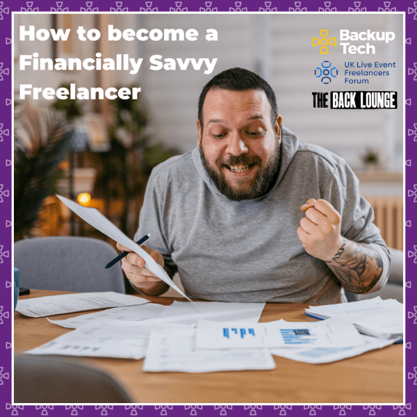 Backup Tech, The BACK LOUNGE and UK Live Event Freelancers Forum, launch free workshops for freelancers