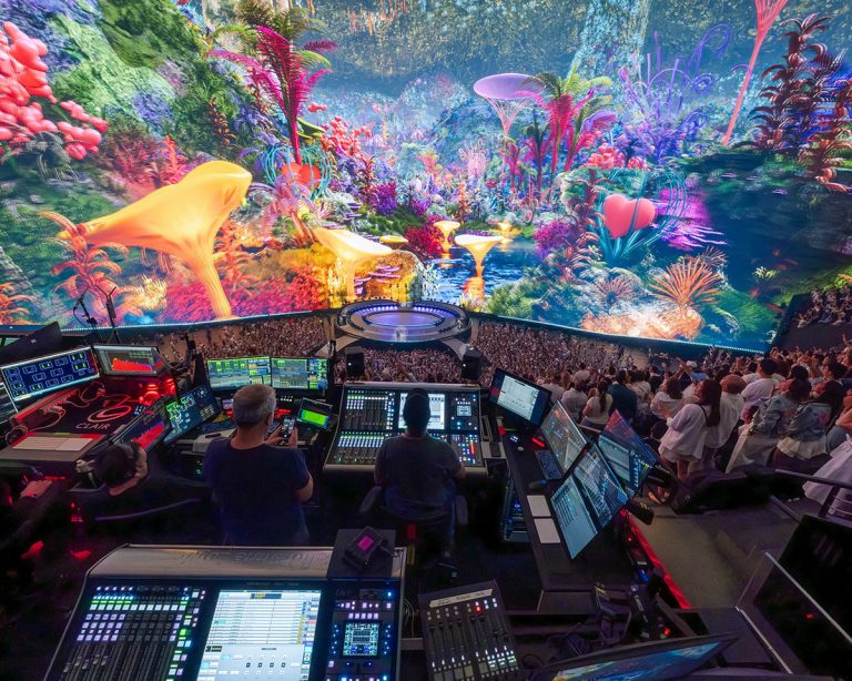 The Backstreet Boys perform at the Sphere with Digital Audio Denmark Interfaces