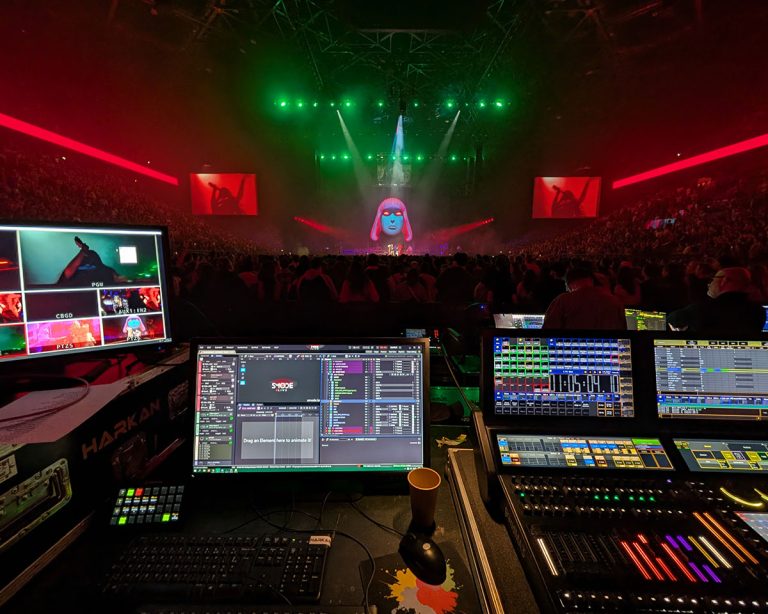 SMODE powers ambitious visuals at La Femme’s arena show