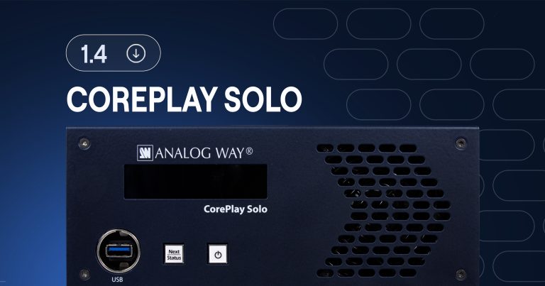 Analog Way refreshes CorePlay Solo