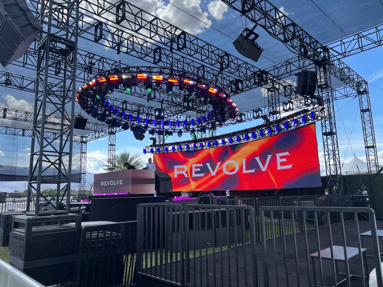 ADJ 40 HEX Panel IP fixtures feature on REVOLVE Festival 2026 rig