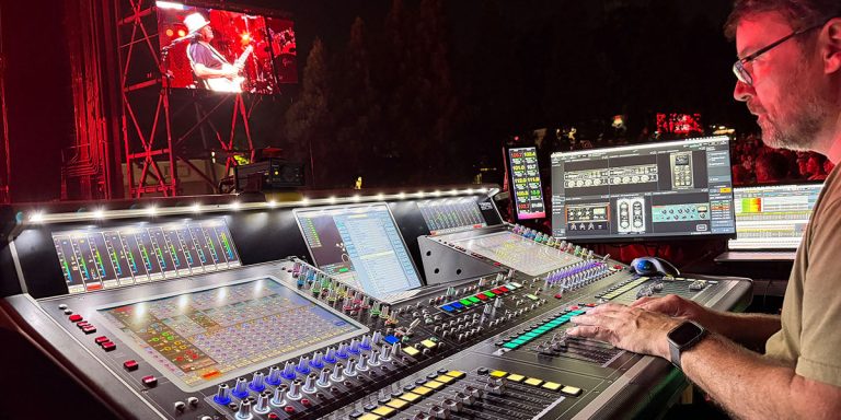 Kevin Madigan takes Fourier Audio transform.engine on the road with Santana’s Oneness Tour