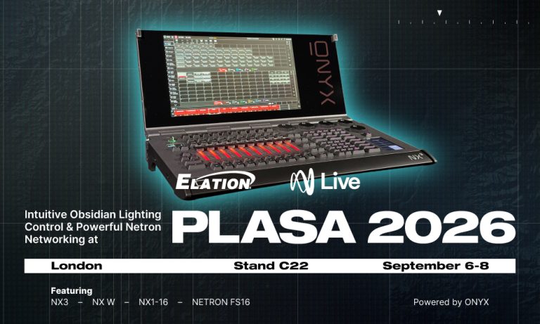 Obsidian to present lighting control and Netron networking at PLASA 2026